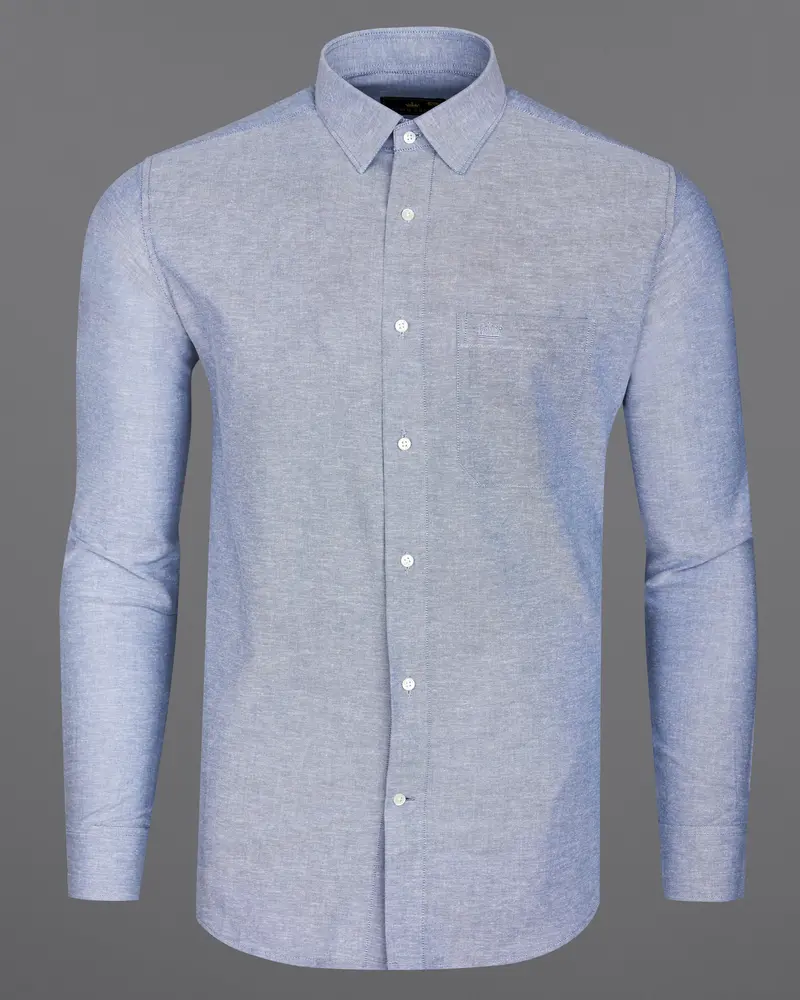 Casper Blue Royal Oxford Shirt 5