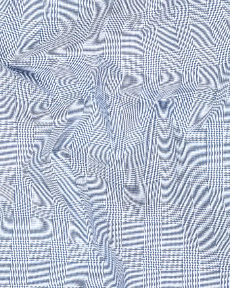 Casper Sky Tonal Plaid Waistcoat 3