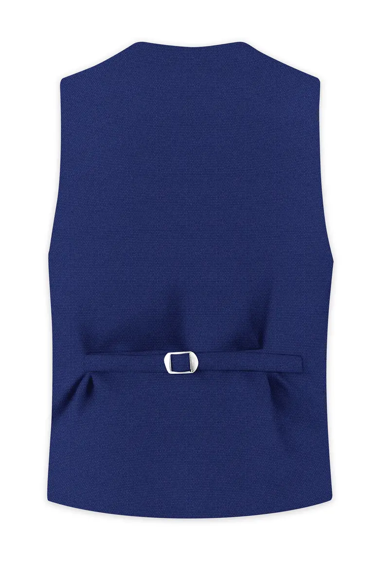Catalina Blue Wool Rich Waistcoat 4