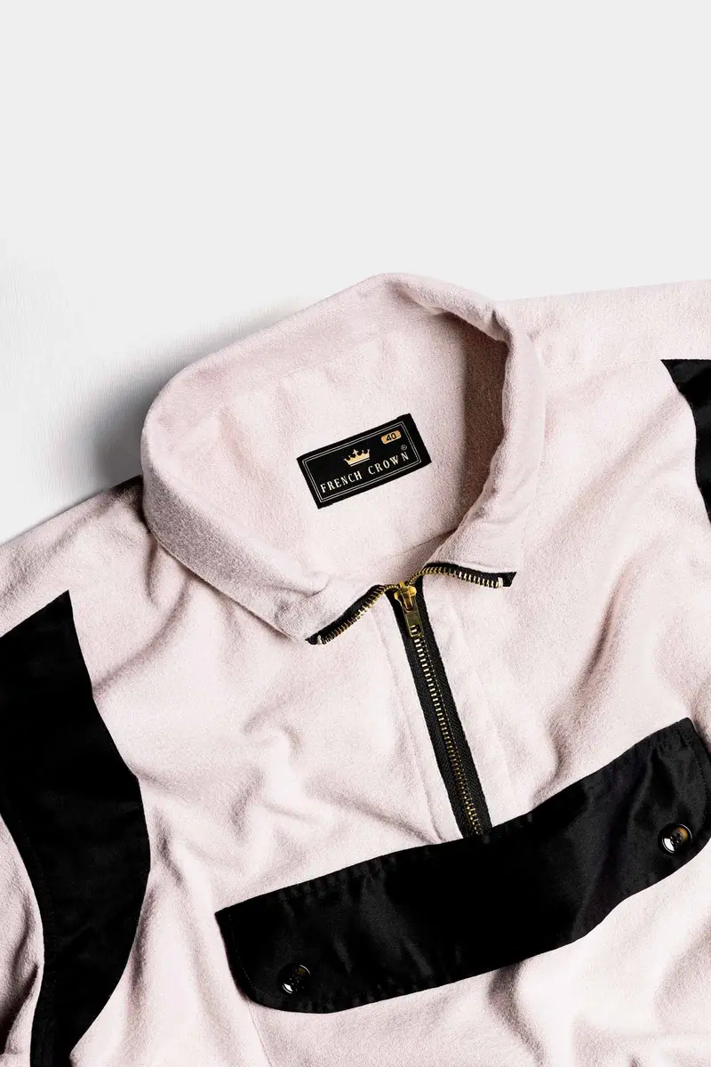 Cavern Cream And Black Royal Oxford Designer Jacket 4