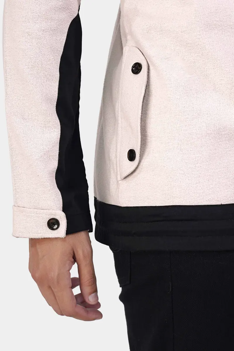Cavern Cream And Black Royal Oxford Designer Jacket 6