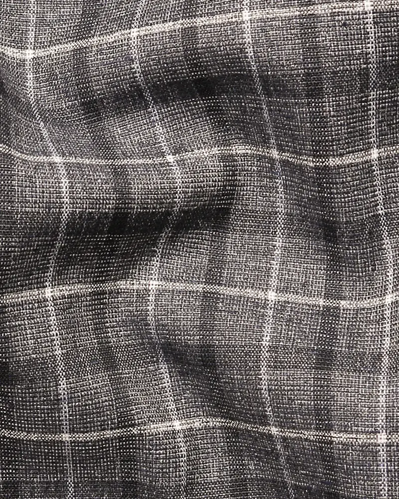 Cedar Brown Plaid Nehru Jacket 3
