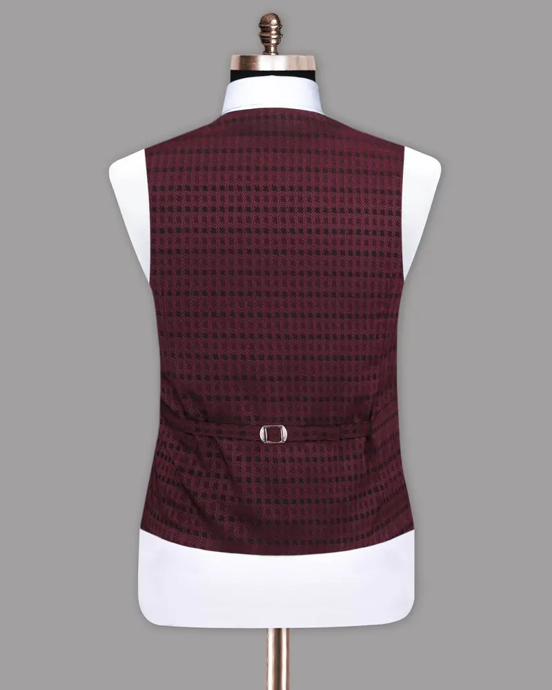 Cedar Jacquard Designer Waistcoat 6