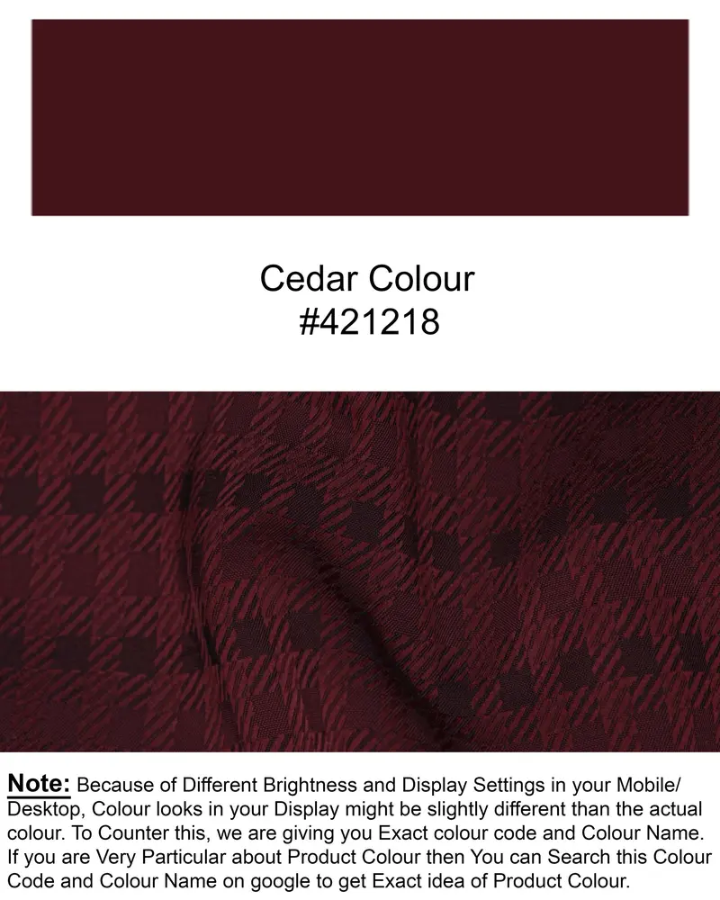 Cedar Jacquard Designer Waistcoat 7