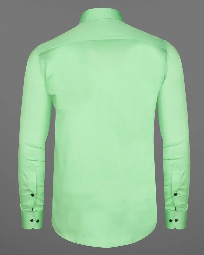 Celadon Green Subtle Sheen Super Soft Premium Cotton Shirt 6
