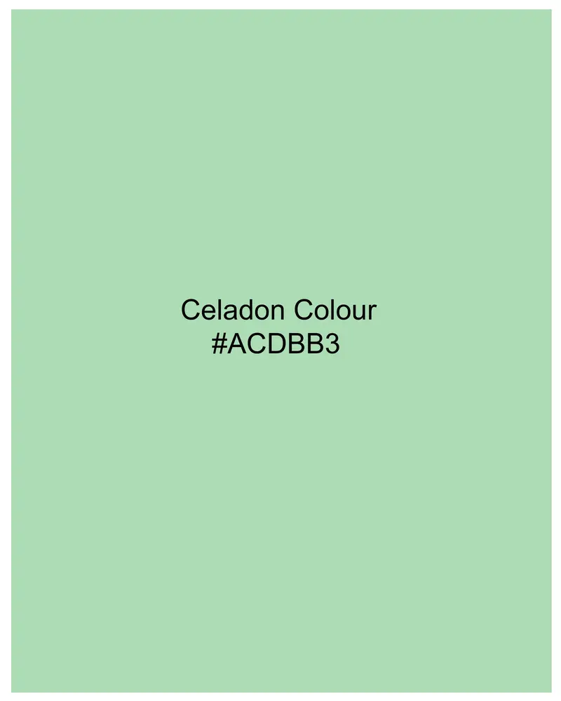 Celadon Green Subtle Sheen Super Soft Premium Cotton Shirt 8