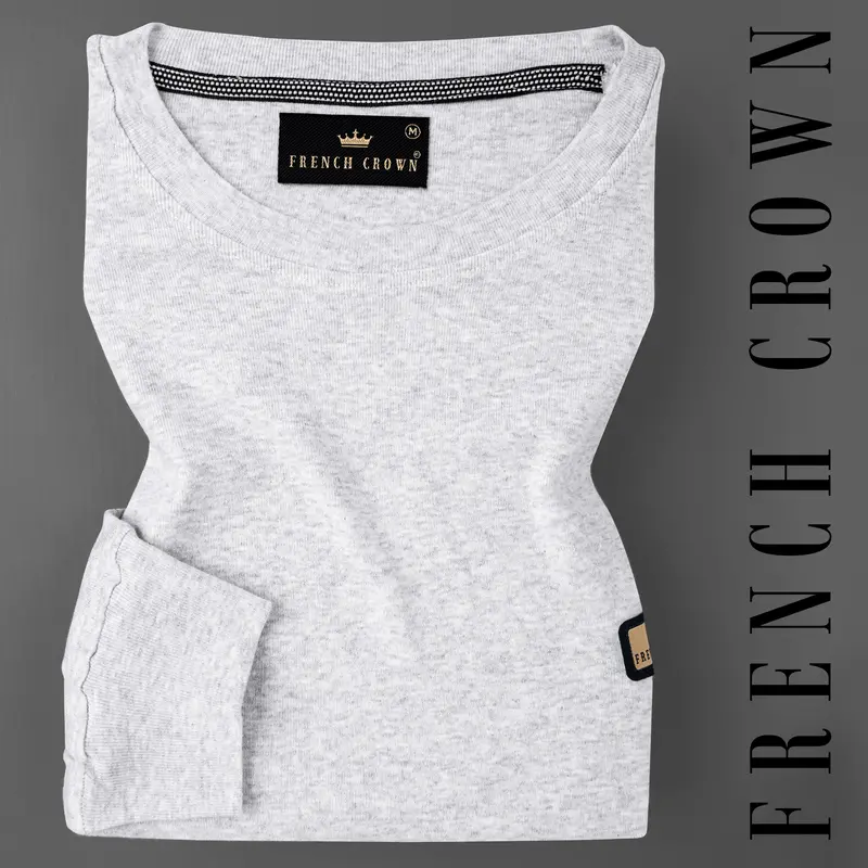 Celeste Grey  Full Sleeve Premium Cotton Jersey Sweatshirt 1