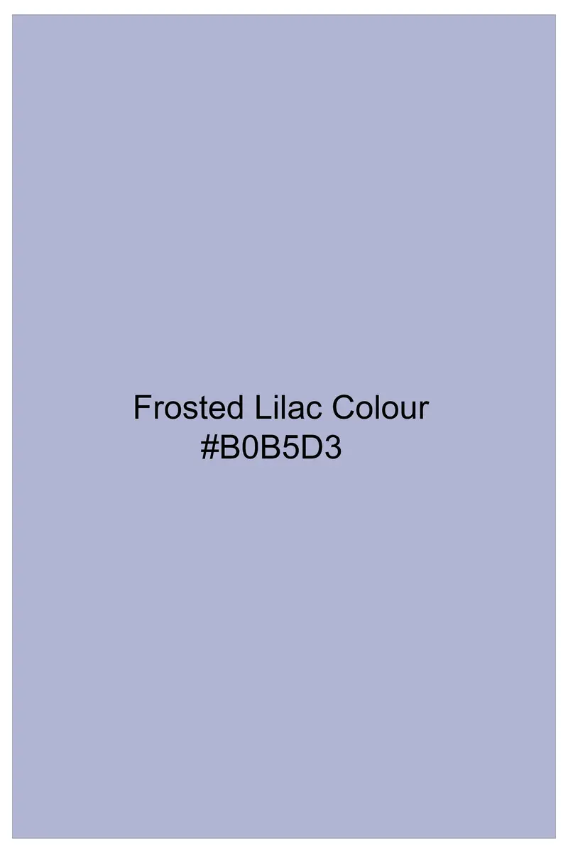 Celestia-Frosted Lilac Blue Textured Tweed Single Breasted Sports Blazer 10