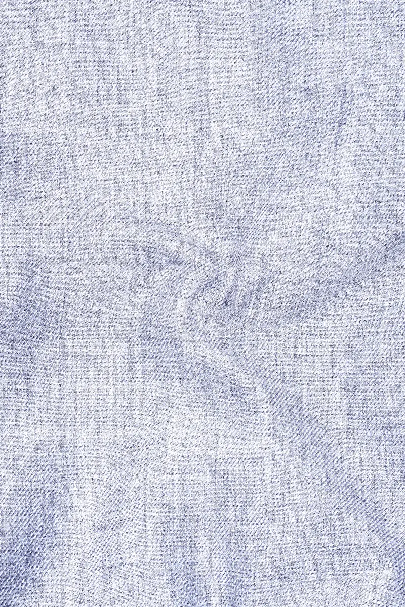 Celestia-Frosted Lilac Blue Textured Tweed Single Breasted Sports Blazer 3