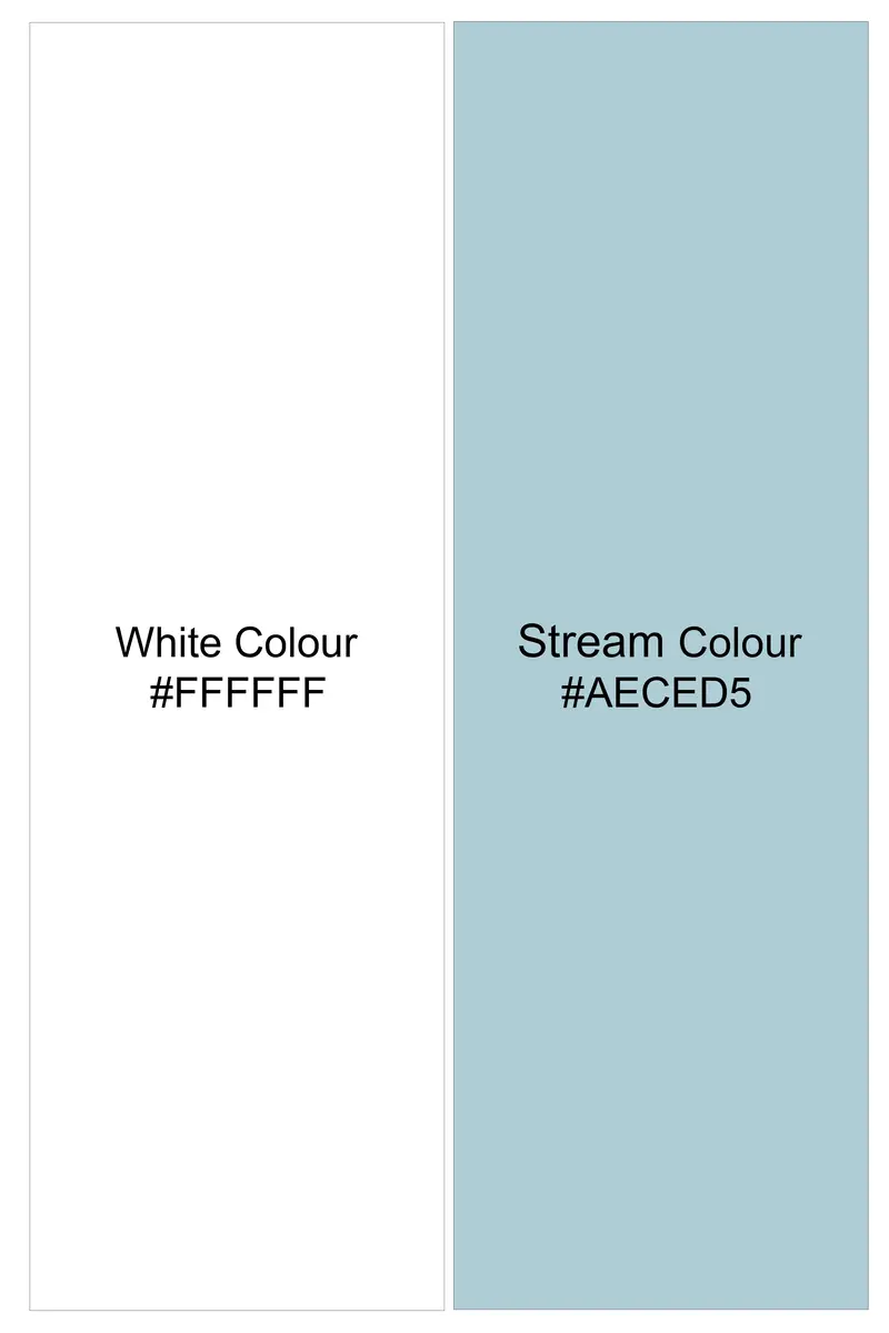 Celestio-Stream Blue And Bright White Candy Striped Subtle Sheen Super Soft Premium Cotton Dress Shirt 7