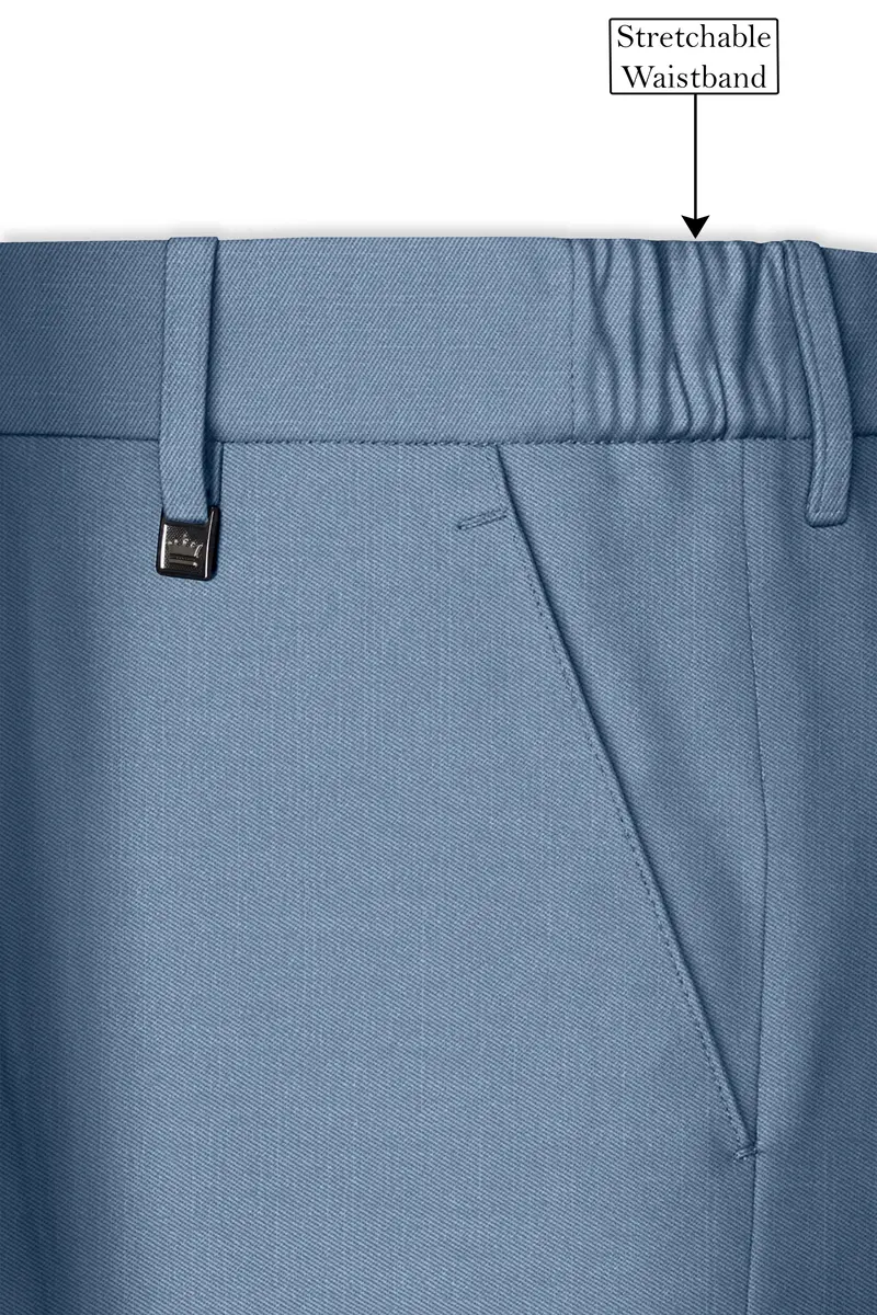 Celestor-Lynch Blue Wool Rich Slight Stretch Single Breasted Suit 15