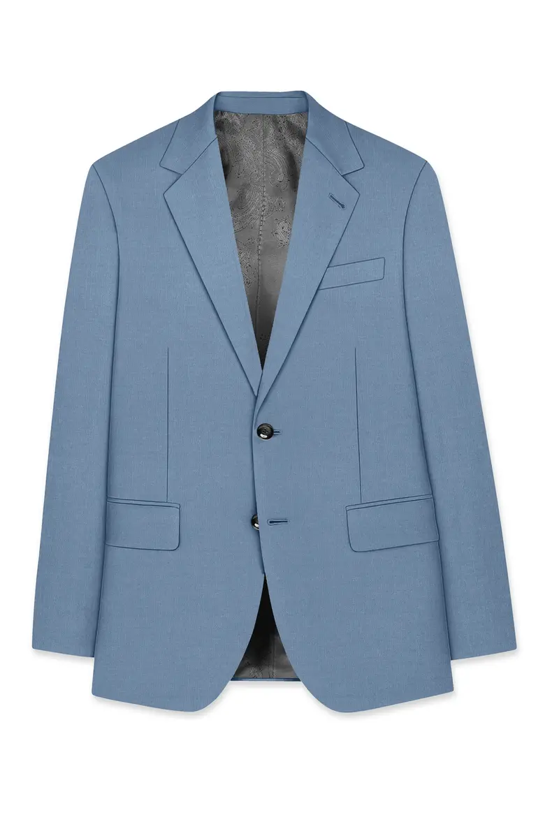 Celestor-Lynch Blue Wool Rich Slight Stretch Single Breasted Suit 8