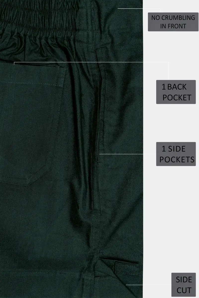 Celtic Green Solid Oxford Premium Cotton Boxer 5