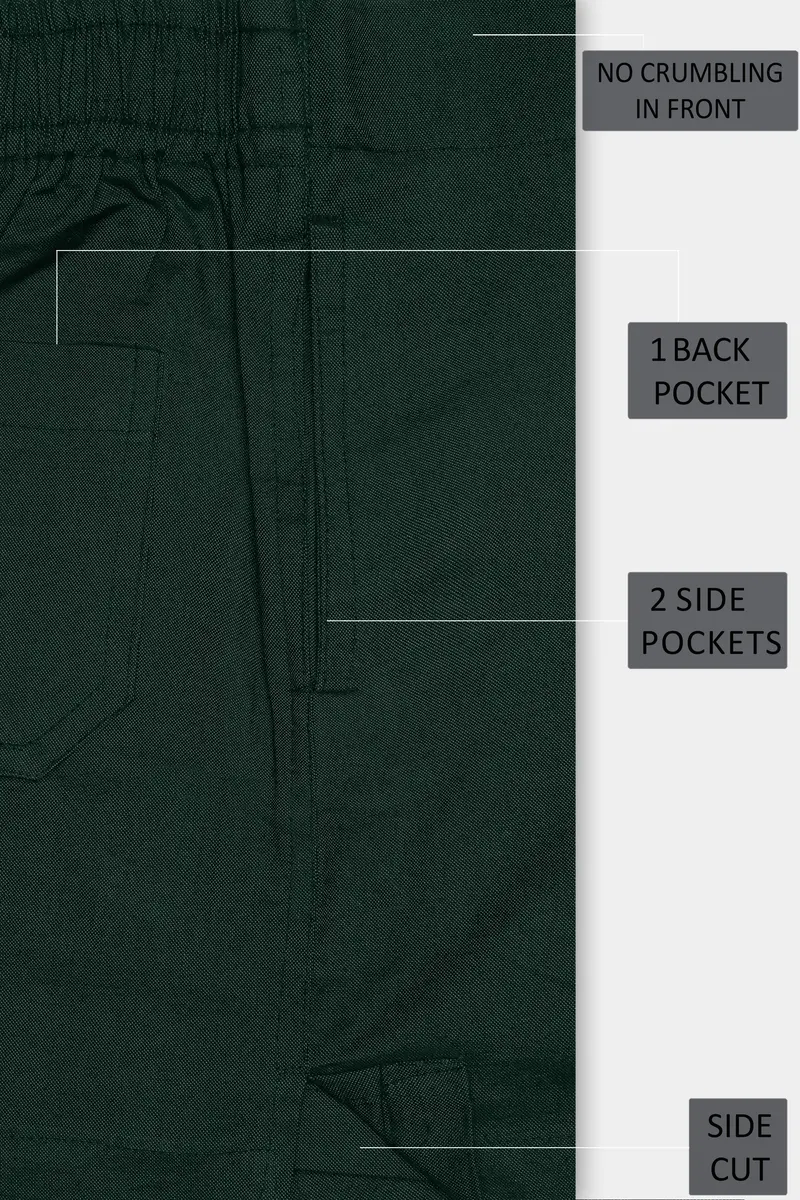 Celtic Green Solid Super Soft Oxford Premium Cotton Boxer 5