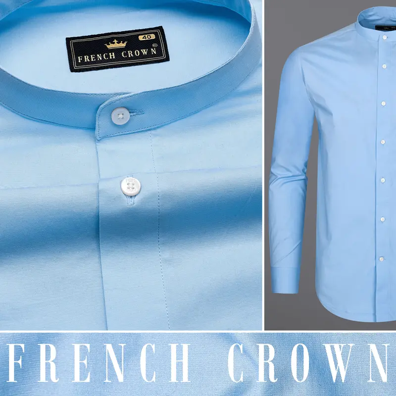 Cerulean Blue Royal Oxford Shirt 10