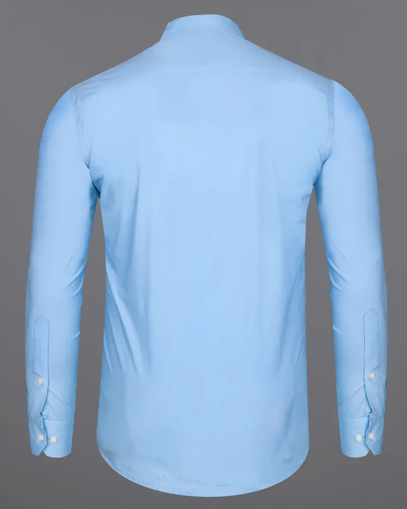 Cerulean Blue Royal Oxford Shirt 6