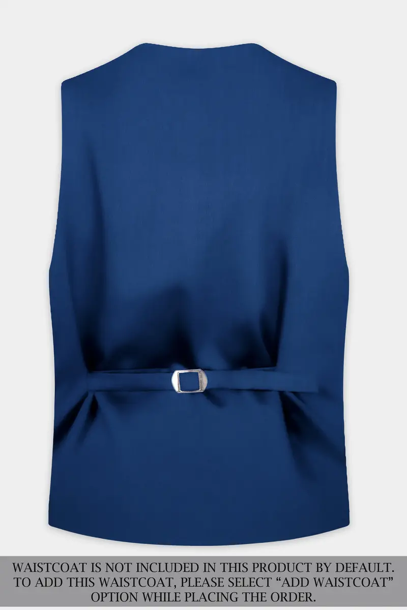 Cerulean Elite-Cobalt Blue Solid Wool Rich Single Breasted Slight Stretch Suit 17