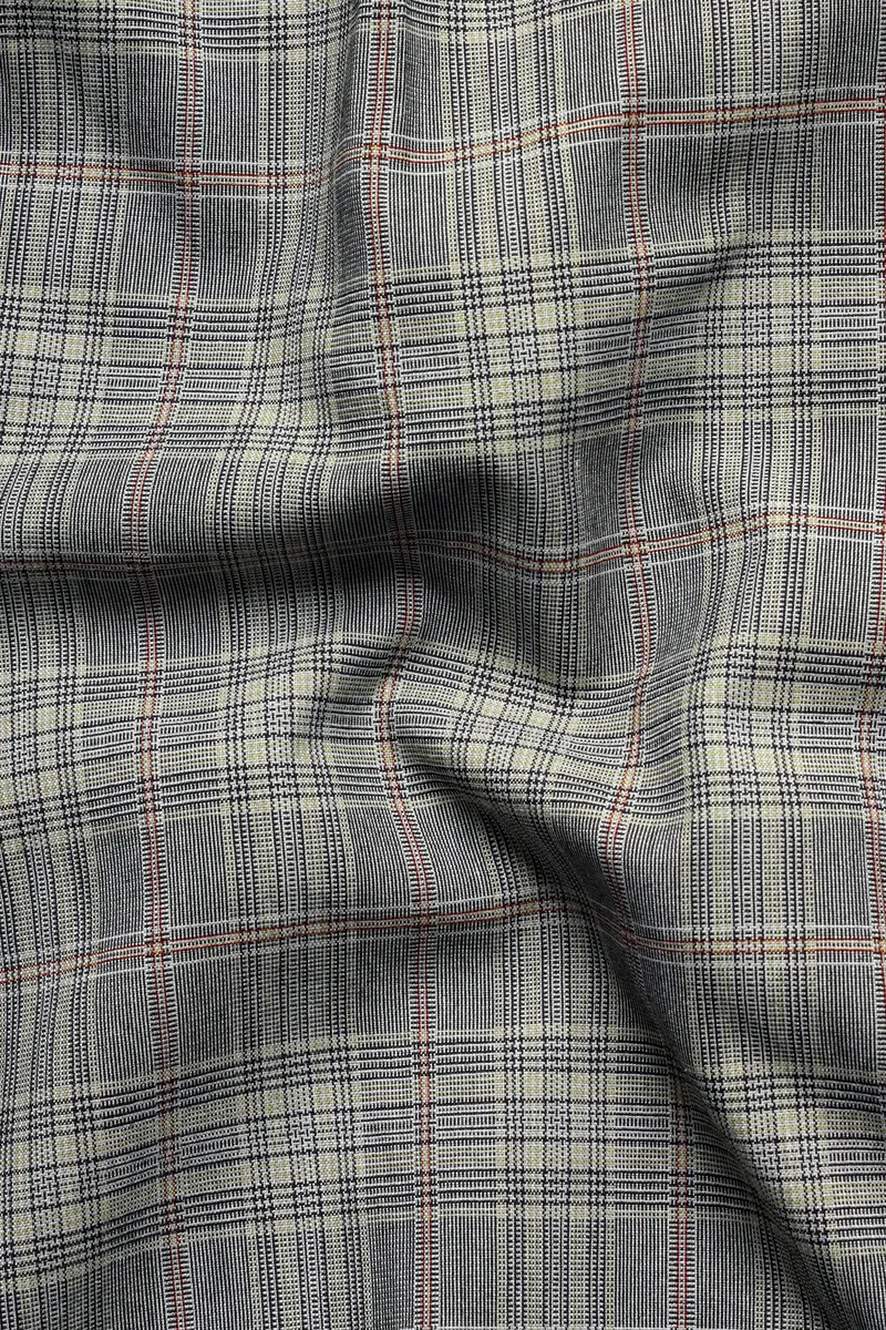 Chalice Gray Plaid Wool Rich Pant 3