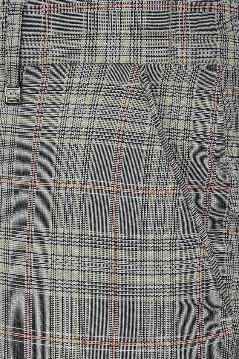 Chalice Gray Plaid Wool Rich Pant 5