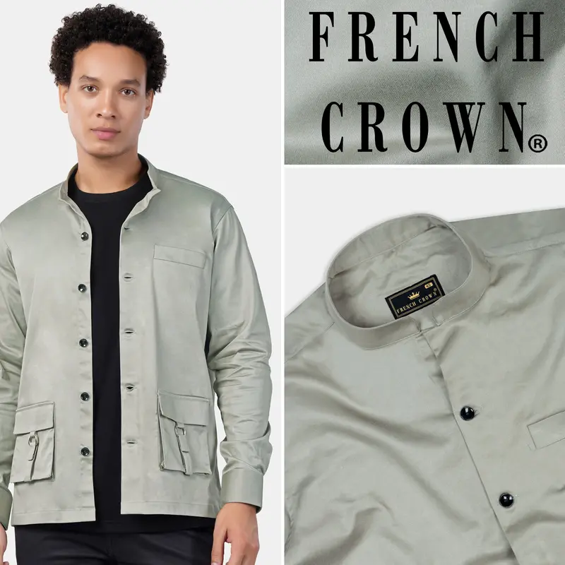 Chalice Gray Premium Cotton Designer Jacket 1