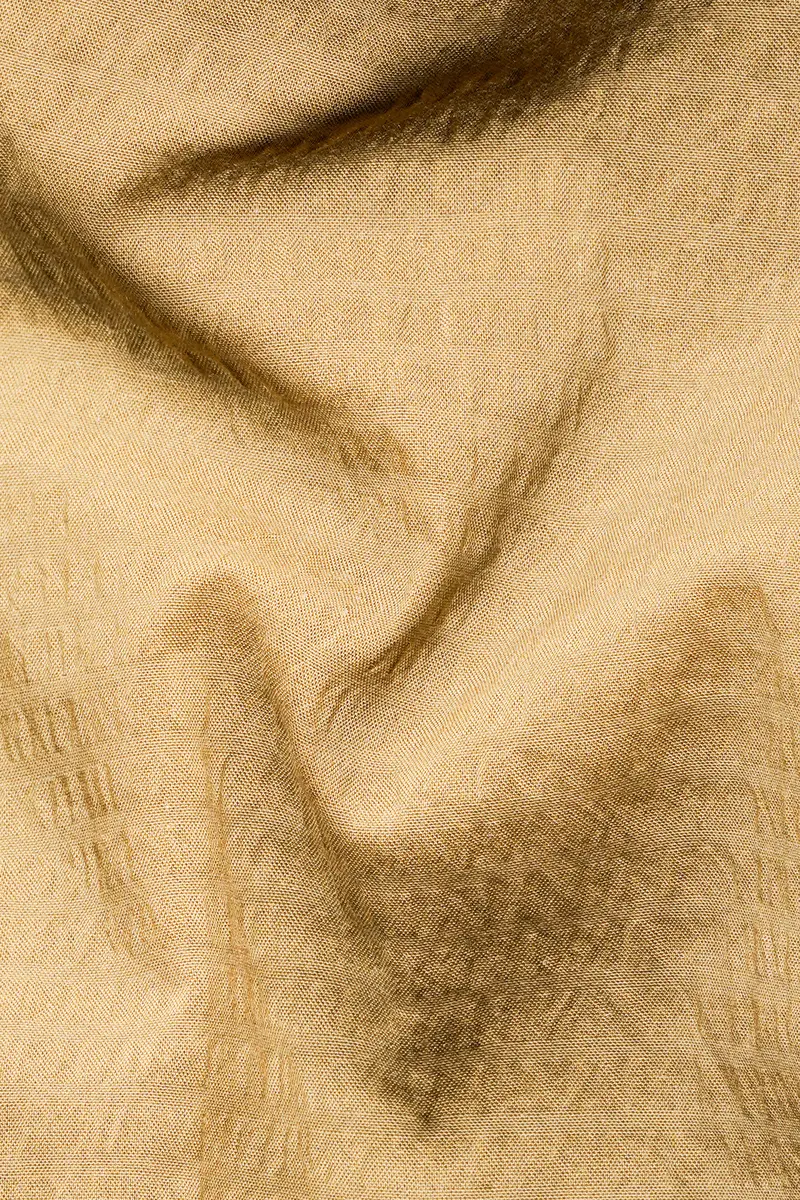 Chalky Brown Dobby Textured Premium Giza Cotton Shirt 2