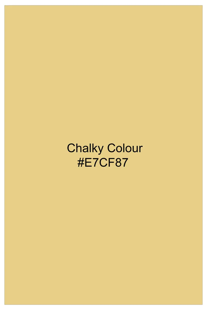 Chalky Yellow Printed Luxurious Linen Casual Kurta Shirt 6
