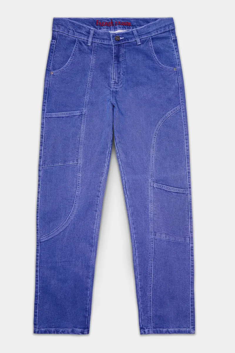 Chambray Blue Rinse Washed Stretchable Denim 2