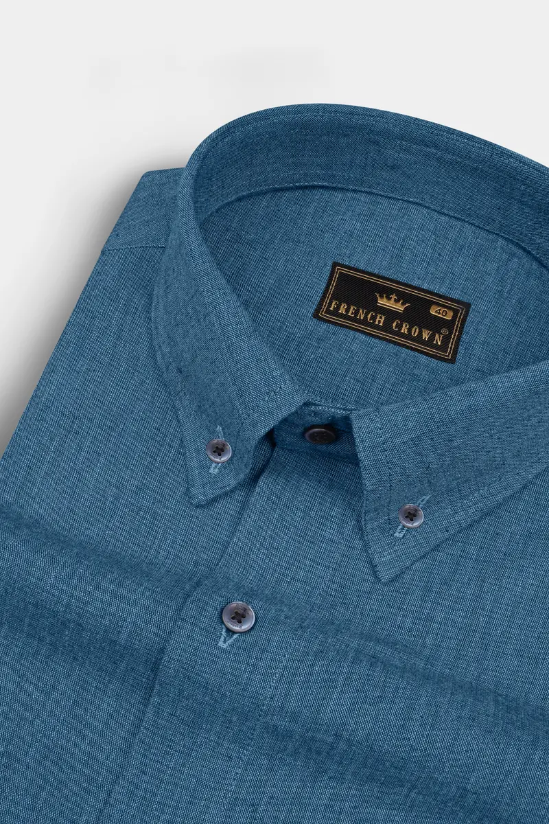 Chambray Blue Royal Oxford Shirt 1