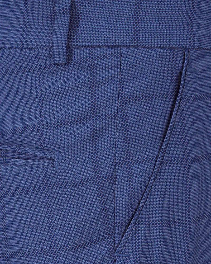 Chambray Blue Windowpane Pant 5