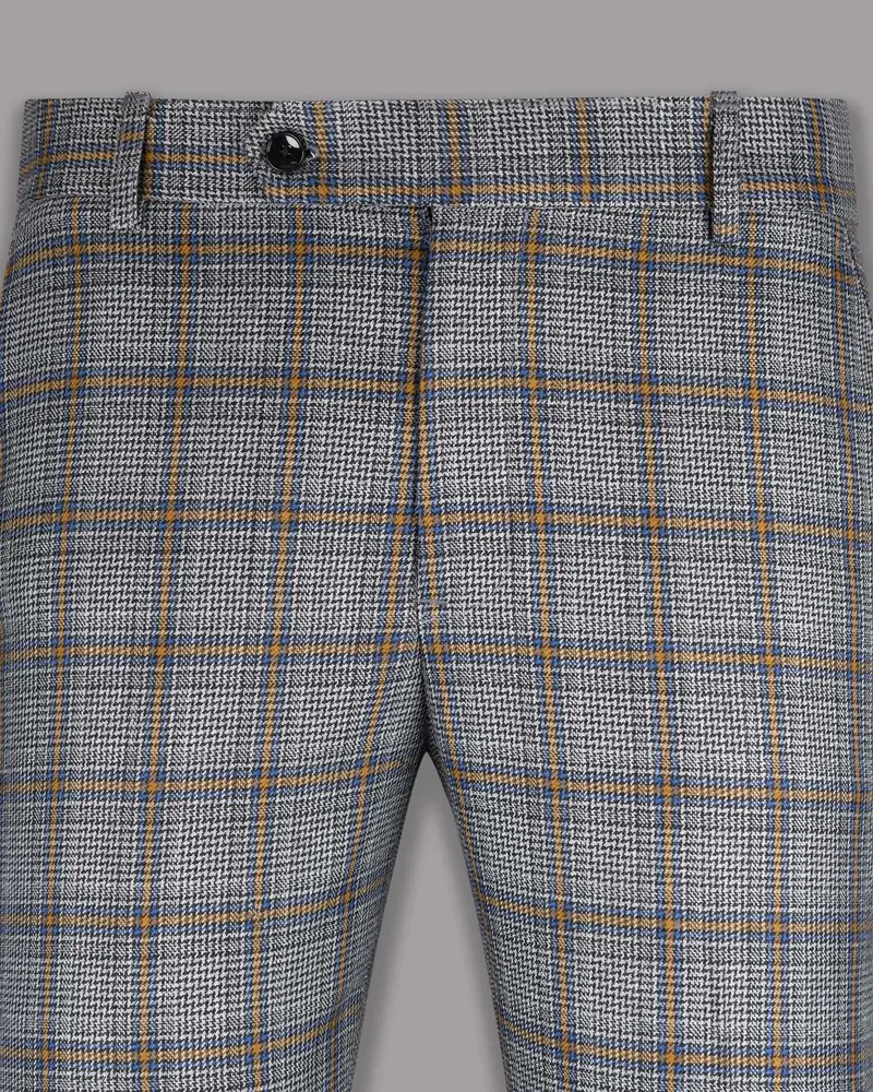 Chantelle Grey Multi-Color Wool Rich Pant 2
