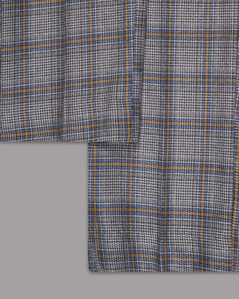 Chantelle Grey Multi-Color Wool Rich Pant 6