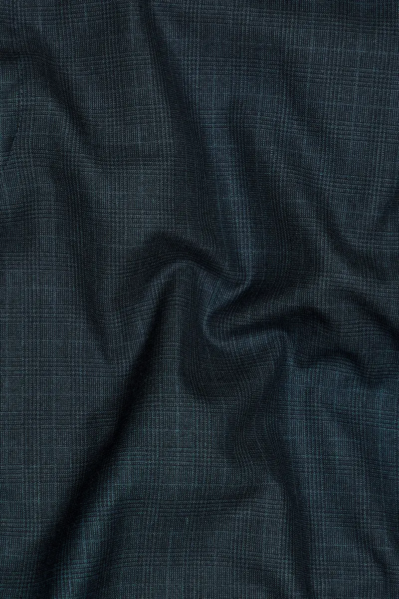 Charade Blue Wool Rich Waistcoat 3