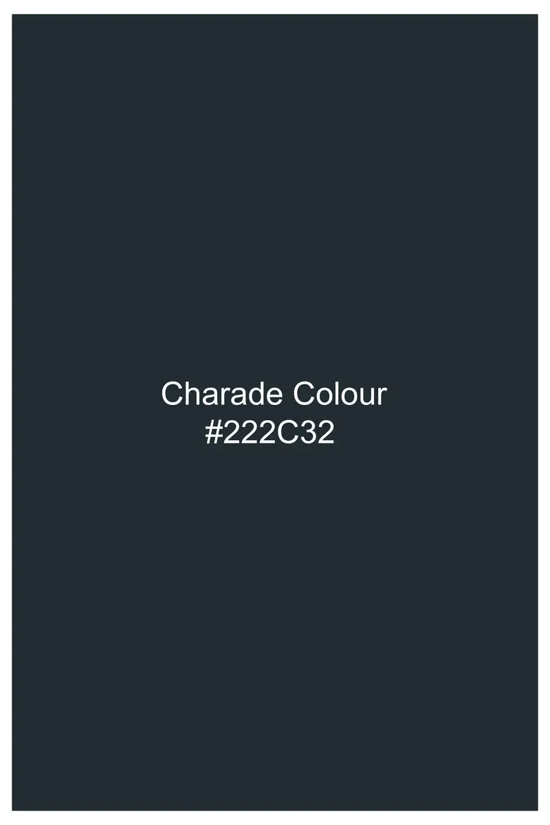 Charade Blue Wool Rich Waistcoat 6