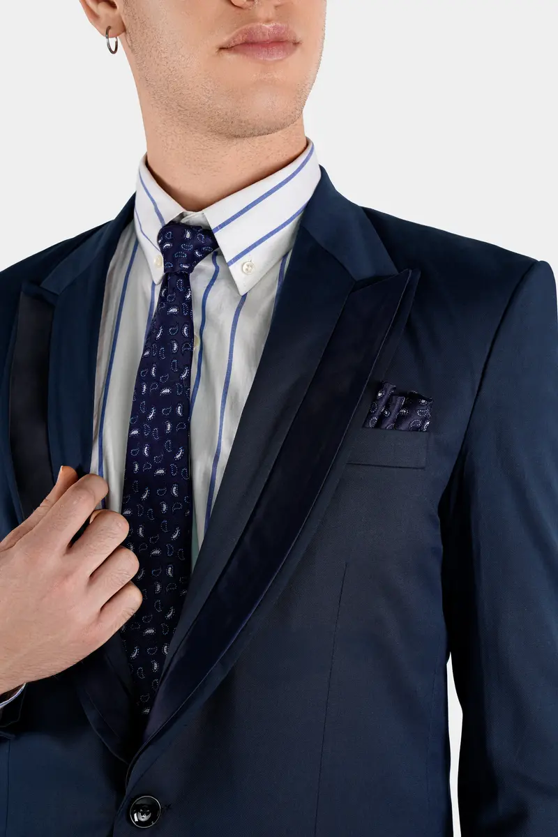 Charade Gray Single Breasted Wool Rich Designer Blazer 4