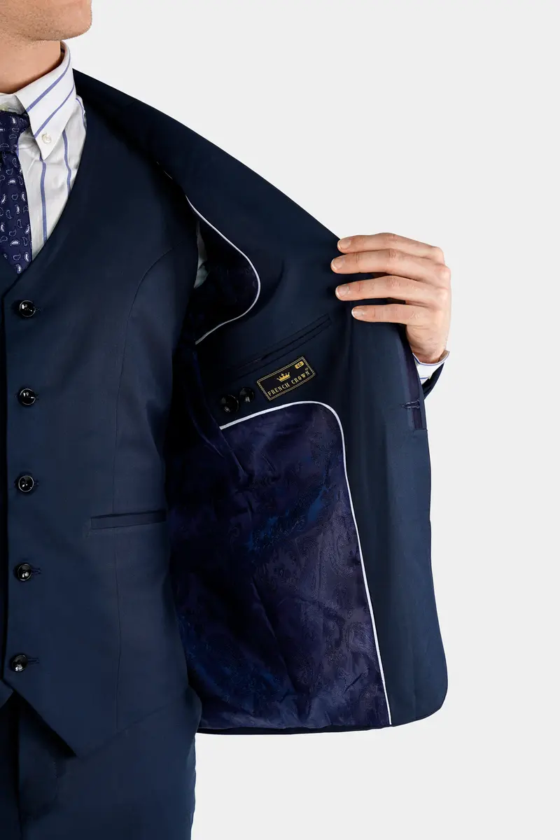 Charade Gray Single Breasted Wool Rich Designer Blazer 7