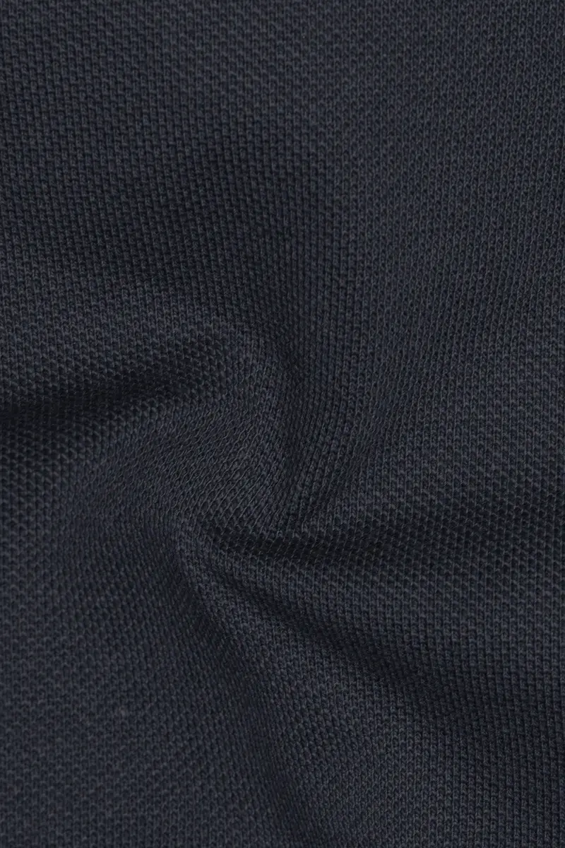 Charade Gray Solid Premium Cotton Pique Polo 3