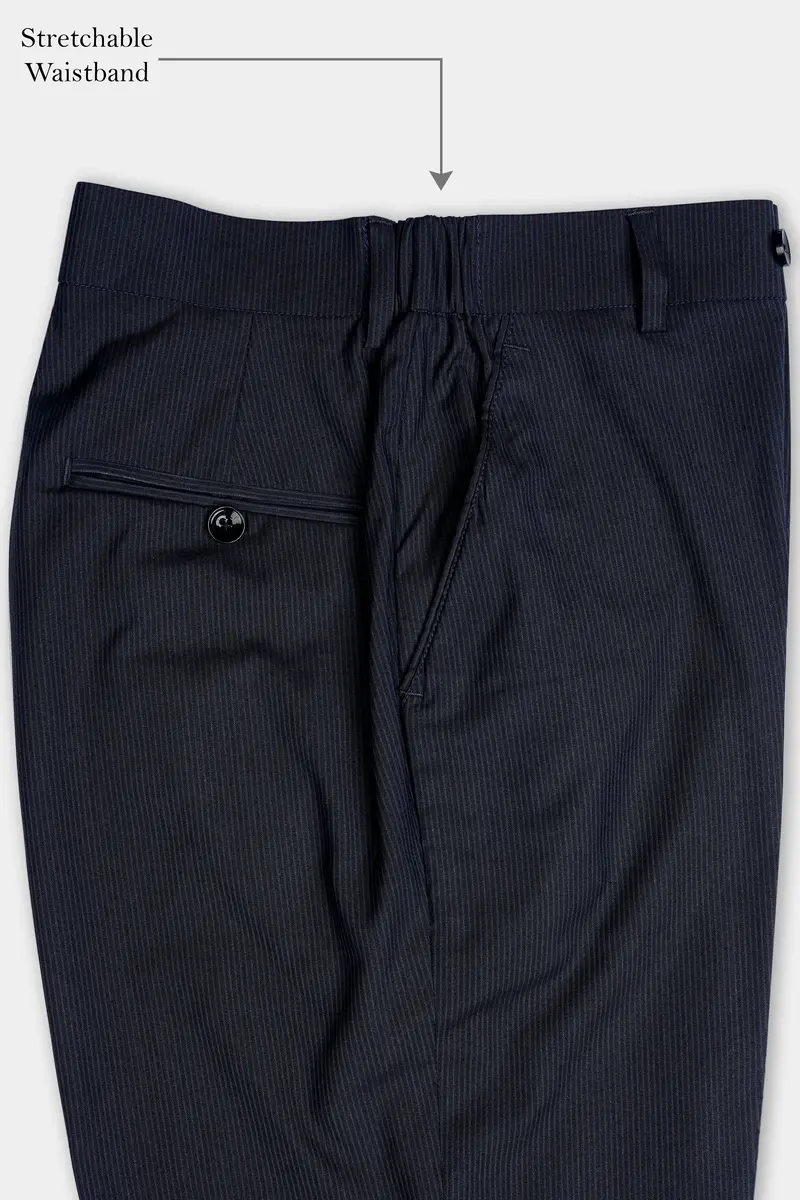 Charade Gray Wool Rich Stretchable Waistband Pant 6