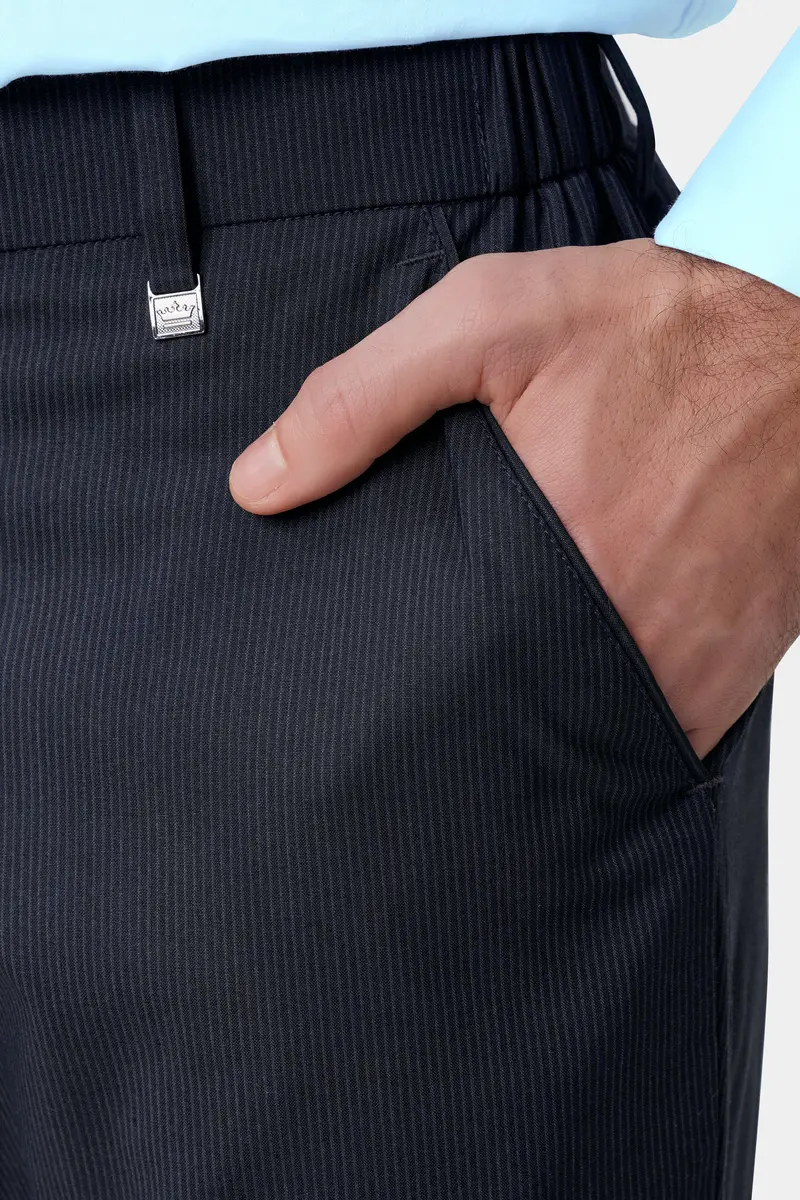 Charade Gray Wool Rich Stretchable Waistband Pant 8