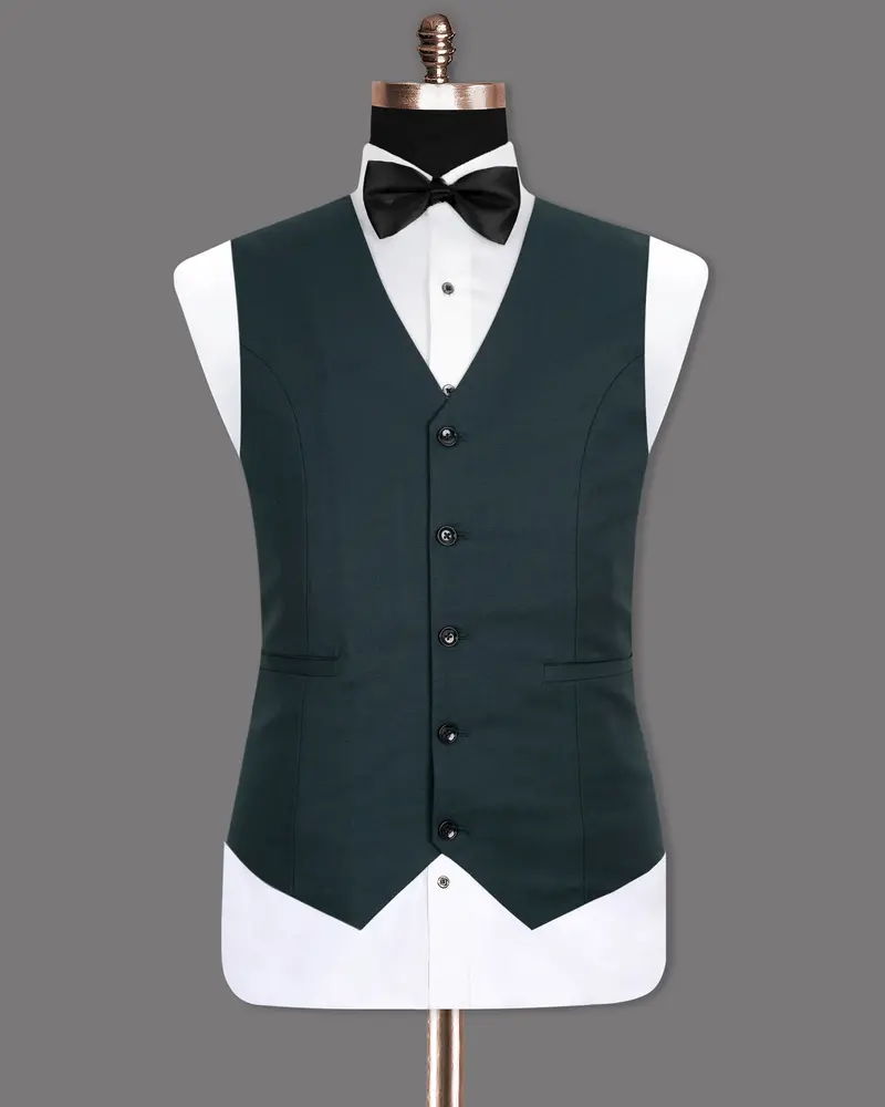 Charade Wool Subtle Textured Rich Premium Waistcoat 2