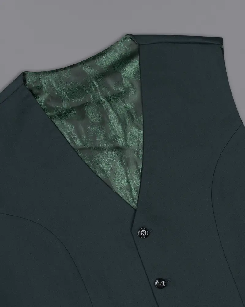 Charade Wool Subtle Textured Rich Premium Waistcoat 4