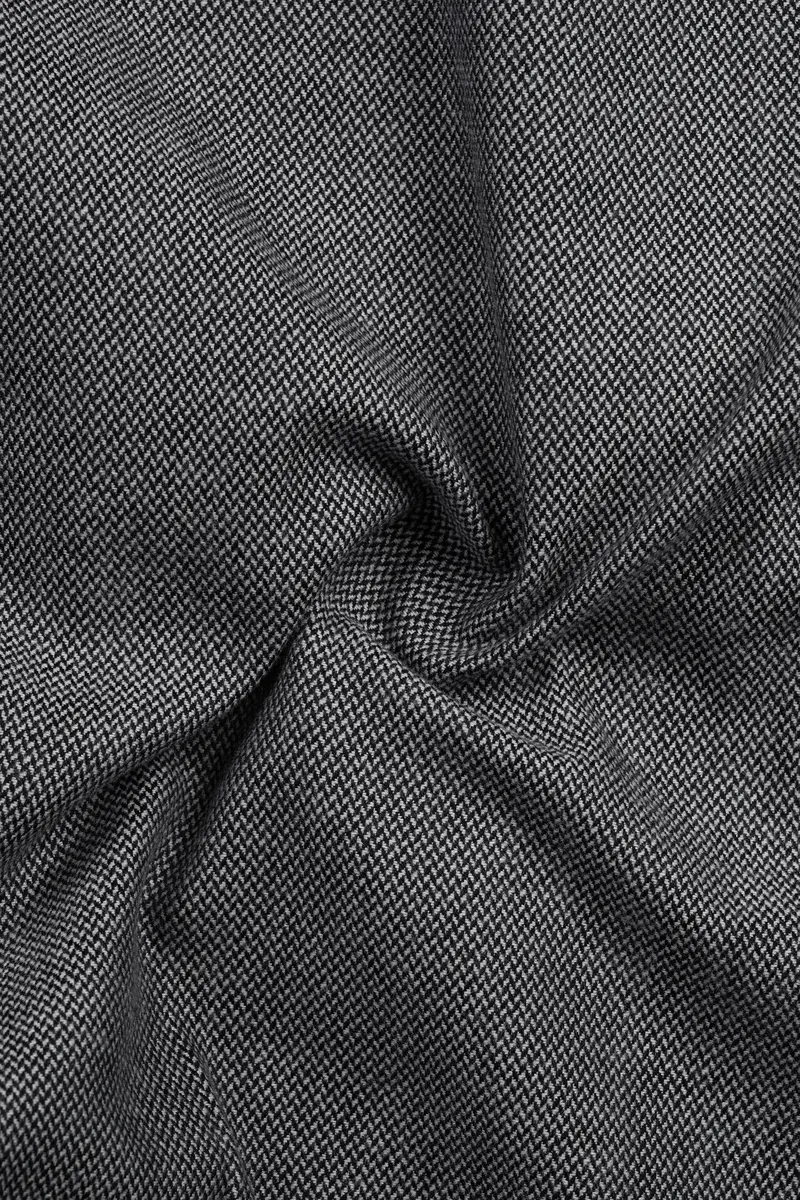 Charcoal Gray Textured Royal Oxford Premium Cotton Shirt 2