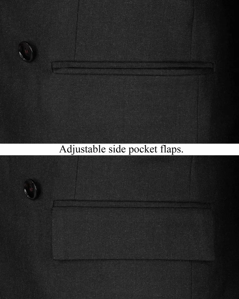 Charcoal Grey Double Breasted Blazer 5