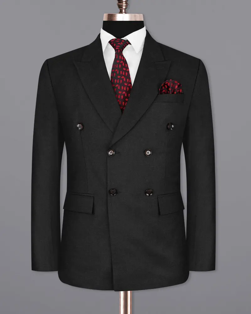 Charcoal Grey Double Breasted Blazer 8