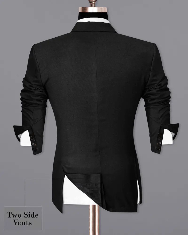 Charcoal Grey Double Breasted Blazer 9