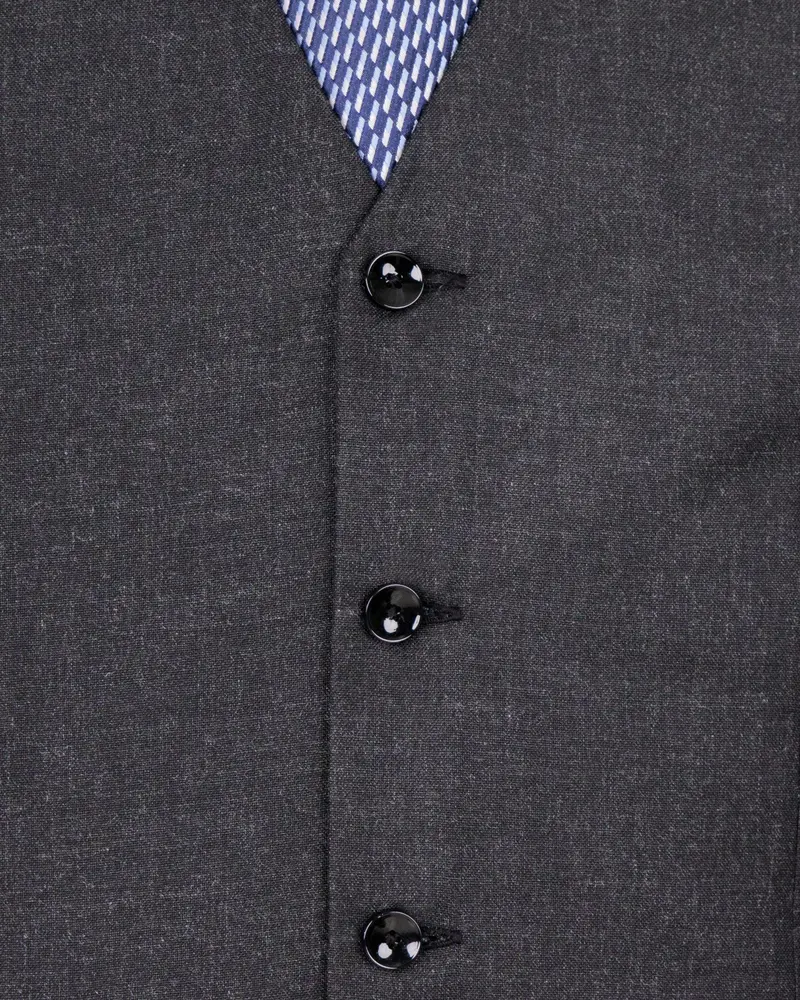 Charcoal Wool Rich Sports Waistcoat 5