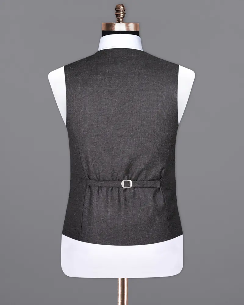 Charcoal Wool Rich Sports Waistcoat 6
