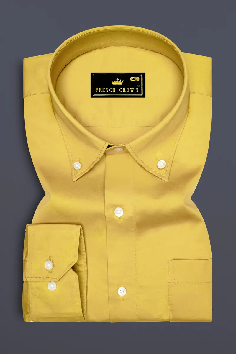 Chenin Yellow Super Soft Premium Cotton Shirt 4