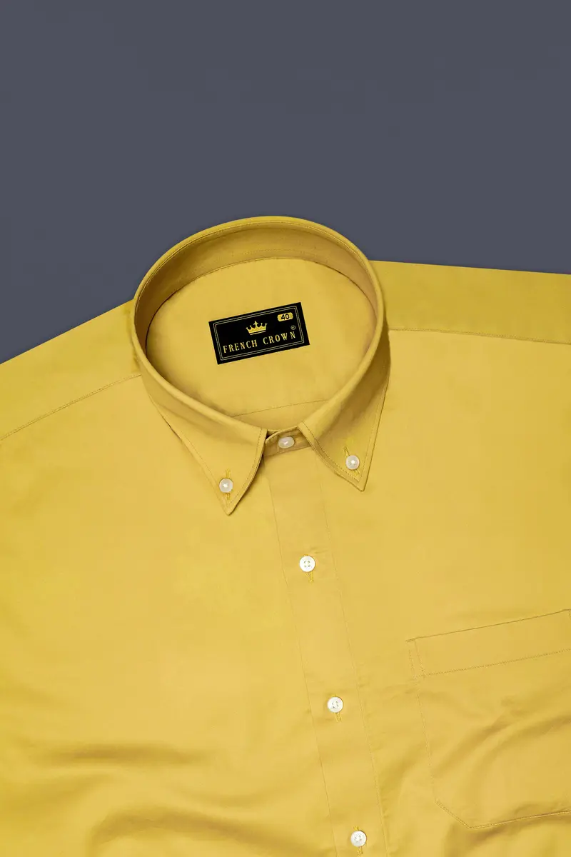 Chenin Yellow Super Soft Premium Cotton Shirt 5