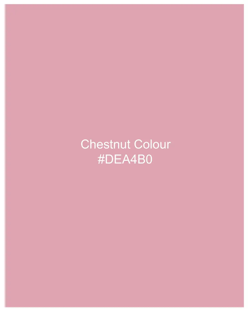 Chestnut Pink Embroidered Luxurious Linen Designer Shirt 8