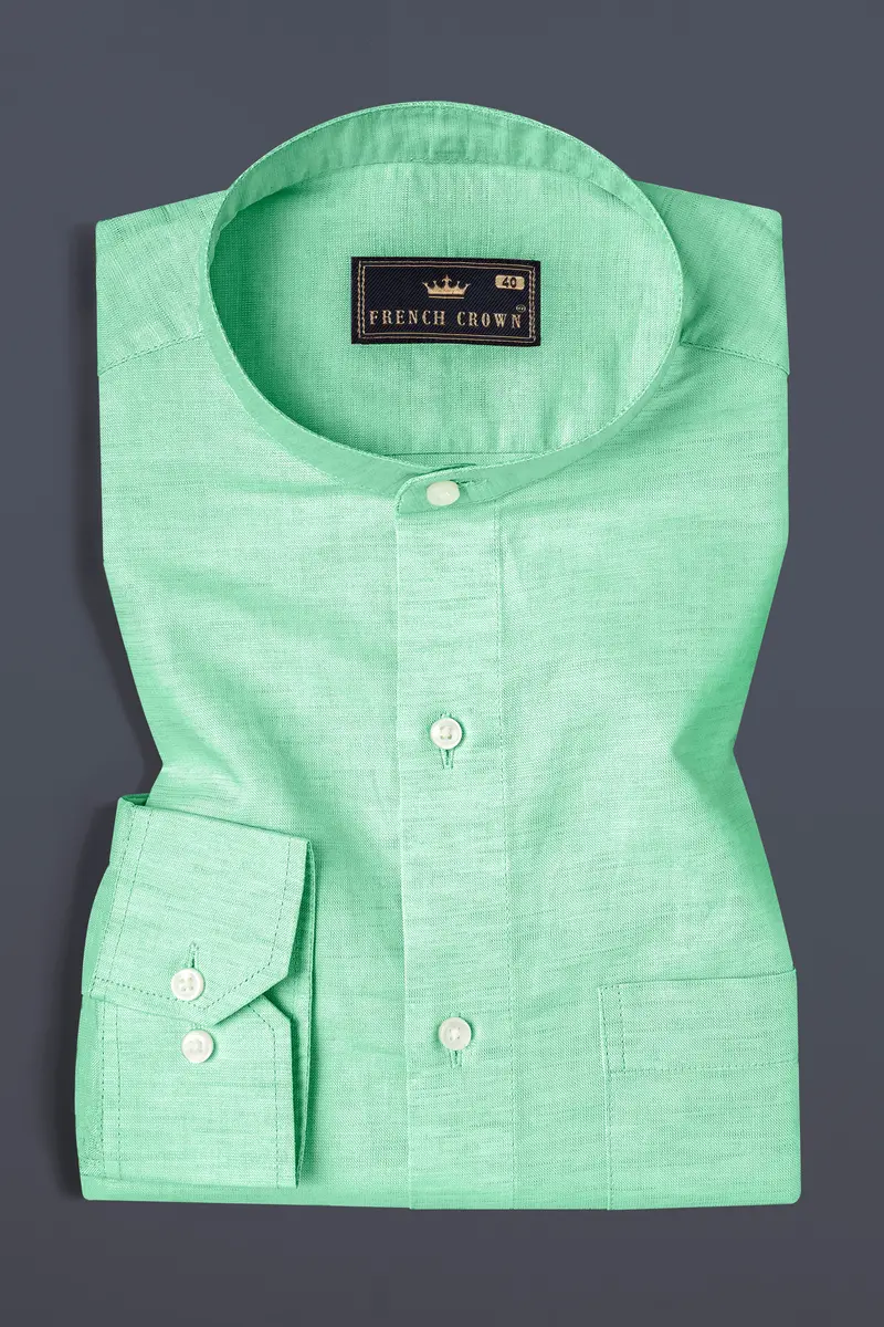 Chinook Green Luxurious Linen Shirt 3